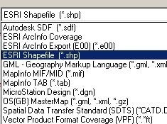 importar shp con autocad