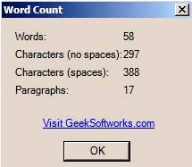 word count
