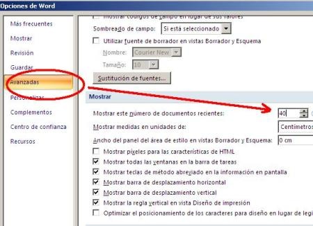 word excel ver archivos recientes