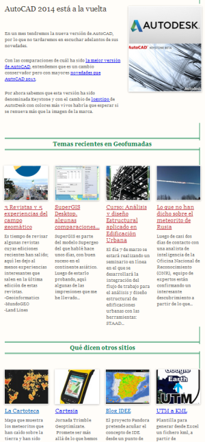 news letter geofumadas