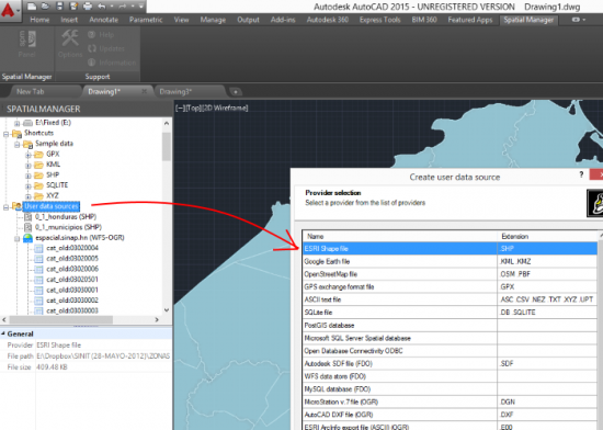 spatial manager data